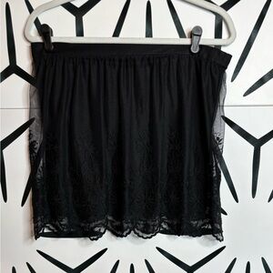 Divided by H&M Black Lace Mini Skirt Size 2